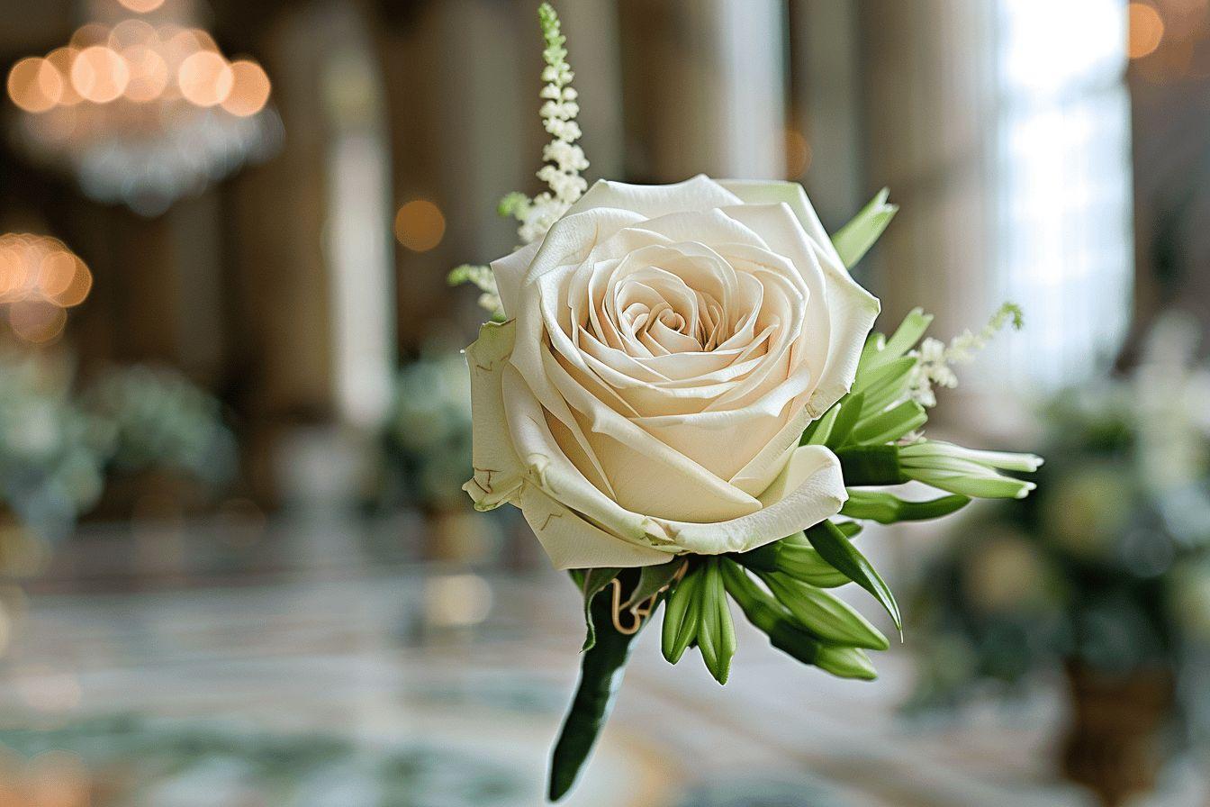 Boutonnière mariage homme : Accessoire élégant pour le jour J
