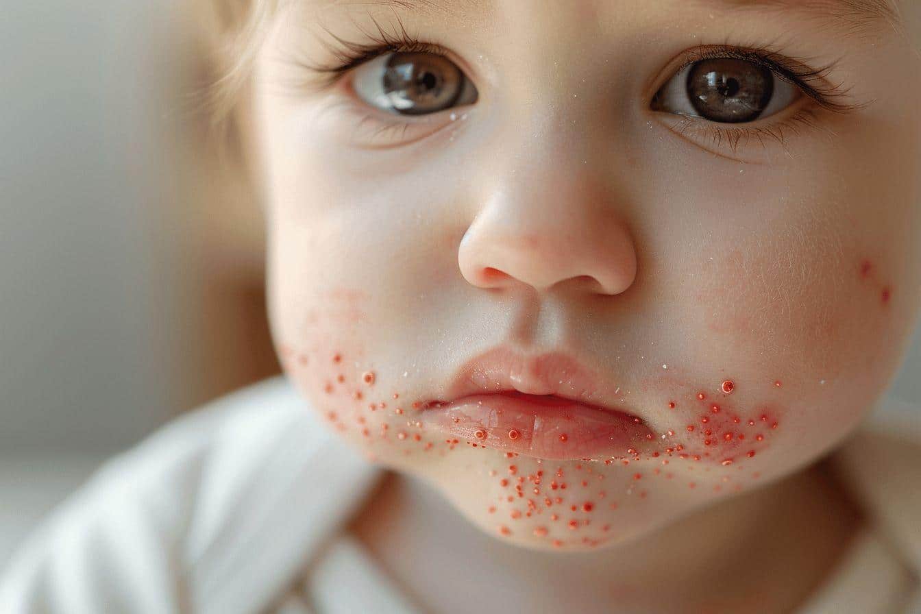 Quelles sont les causes et les traitements des boutons autour de la bouche chez les bébés ?