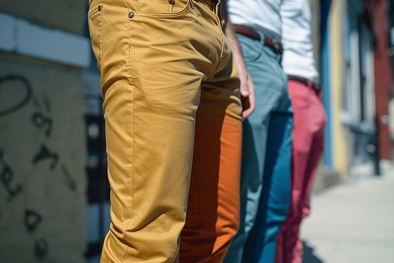 Pantalon chino homme : de belles couleurs et des modèles au top